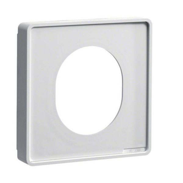 Hager G33749016 Blende CEE-Steckdose schnittkaschierend halogenfrei Oberteil 80mm verkehrsweiß