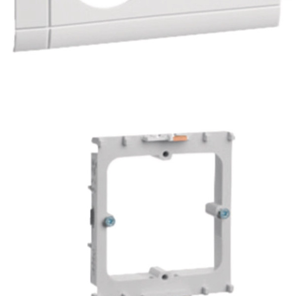 Hager GAPSET1 SET 1 Arbeitsplatz mit 3 StdUSB-Charger 15W 2xRJ45 Cat.6A Frontrastend vw