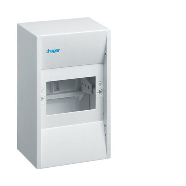 Hager GD104N Miniverteiler, gamma, 4 Modul, IP30, 1xPE, 1xN