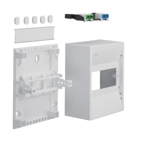 Hager GD106N Miniverteiler, gamma, 6 Modul, IP30, 1xPE, 1xN