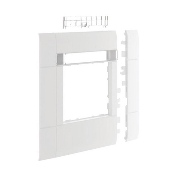 Hager GR1202A9016 Rahmenblende 55 modular BRH/A/S OT 120 hfr mit Beschriftungsfeld verkehrsweiß
