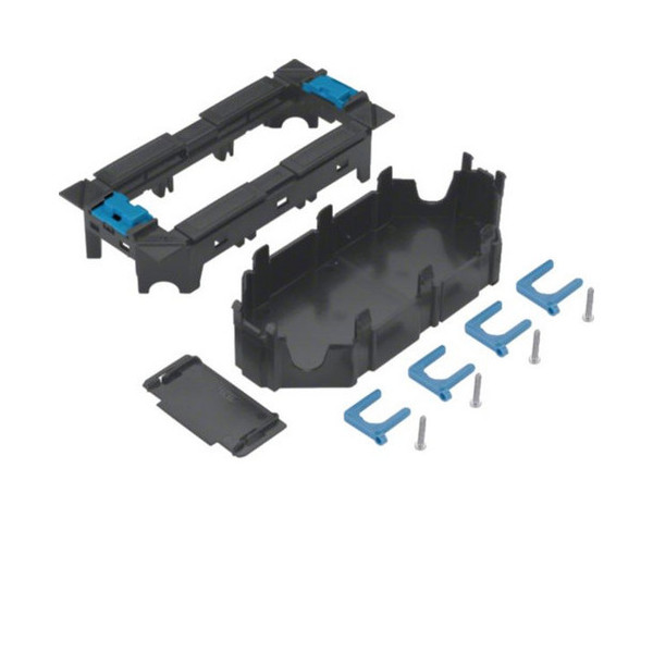 Hager GTVR300 Geräteträger f 3 Rastec 45 Geräte o 2 Tragstegger aus PA zu VQ06/VR06/VR10r, l