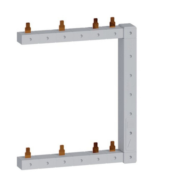 Hager KCF563R Phasenschiene senkrecht 63A rechts L1N-L2N-L3N zu L1N-L2N-L3N 125mm 2-reihig