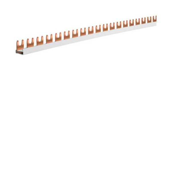 Hager KDN163B Phasenschiene 1 polig mit Gabelanschluss 10mm² 63A 57 Module