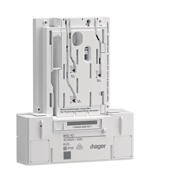 Hager KU83LHE BKE-A, 3-phasig, universZ, mittig sitzend, Basisausführung, VPE  1 Stück