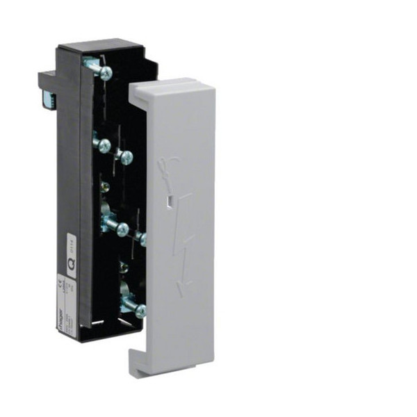 Hager L250A Anschlussmodul mit Anschlussklemmen, Al 10-70mm²,Cu 1,5-70mm²,Sammelschiene 60mm