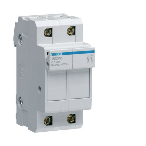 Hager L502PV DC-Sicherungstrennschalter, 2polig, 1000V, L38