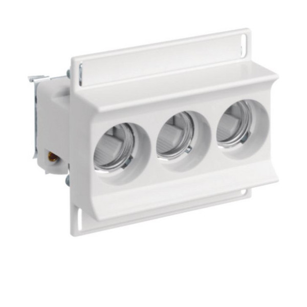 Hager LD02K63-3KS Keramiksockel D02 E18 63A 3polig Hutschiene SchraubSchelle Abdeckung