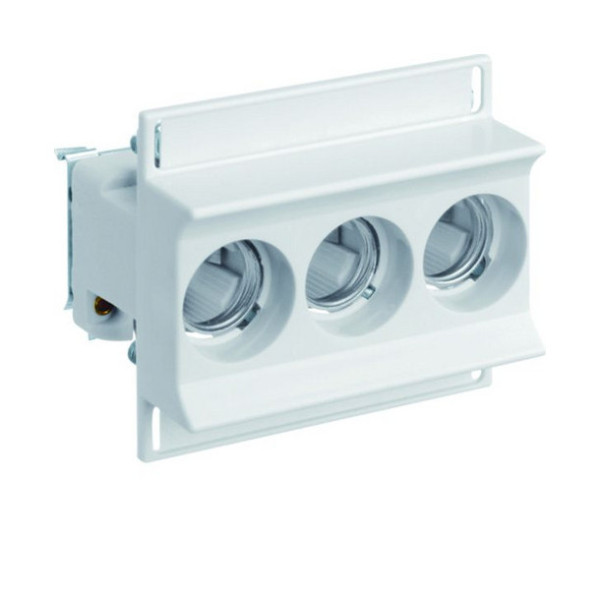 Hager LD02K63-3SS Keramiksockel D02 E18 63A 3polig Hutschiene Schelle Abdeckung