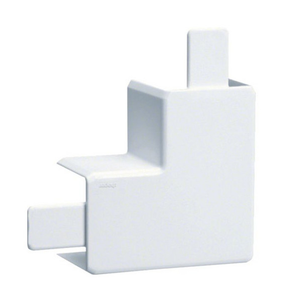Hager LF4004059016 Flachwinkel halogenfrei zu Leitungsführungskanal LF 40x40mm verkehrsweiß