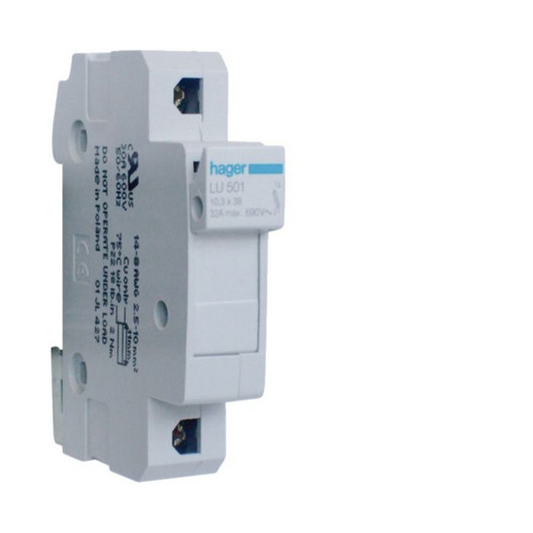 Hager LU501 Sicherungselement 1P UL 690V L38 1PLE