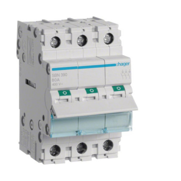 Hager SBN390 Ausschalter 100A 3 Schließer 400V AC 3PLE