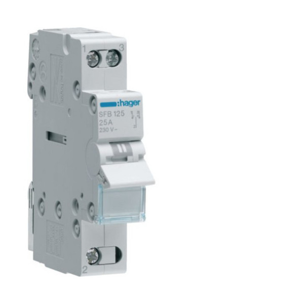 Hager SFB125 Gruppenschalter 25A 1 Schließer 230V AC 1PLE