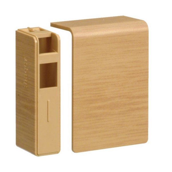 Hager SL200556D5 Endstück schnittkaschierend halogenfrei zu SL 20x55mm Dekor Eiche