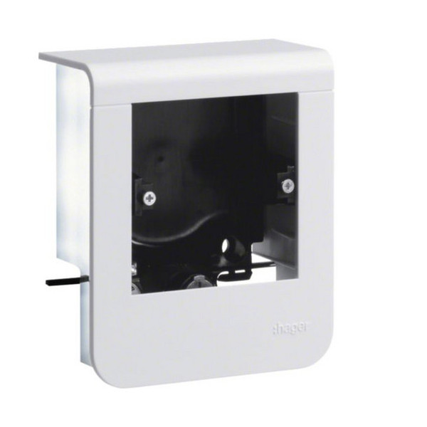 Hager SL200559019016 Geräteträger universal design für UP-Geräte mit Rahmen SL 20x55mm verkehrsweiß