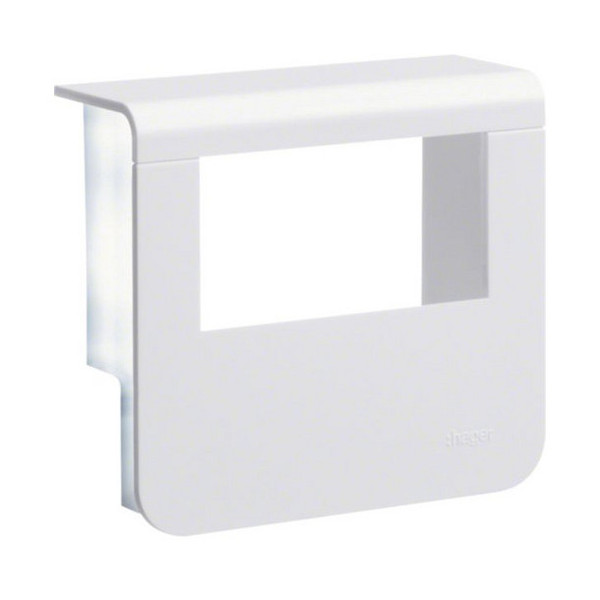 Hager SL200559329016 Geräteträger-Oberteil mit seitlichen Spiegelflächen SL 20x55mm verkehrsweiß