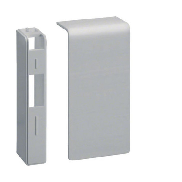 Hager SL200806D1 Endstück schnittkaschierend halogenfrei zu SL 20x80mm Dekor Aluminium