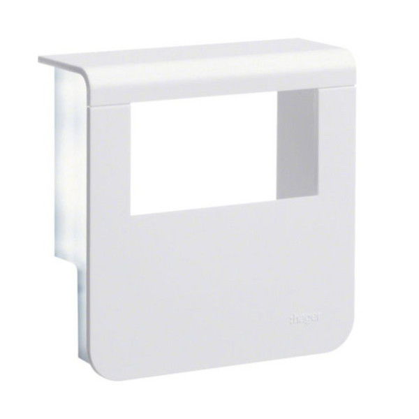 Hager SL200809329016 Geräteträger-Oberteil mit seitlichen Spiegelflächen SL 20x80mm verkehrsweiß