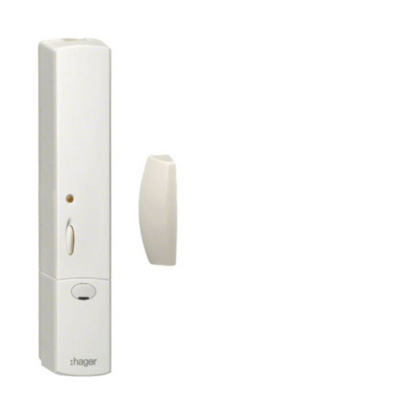 Hager TRC301B Funk Fensterkontakt mit Batterie, weiß