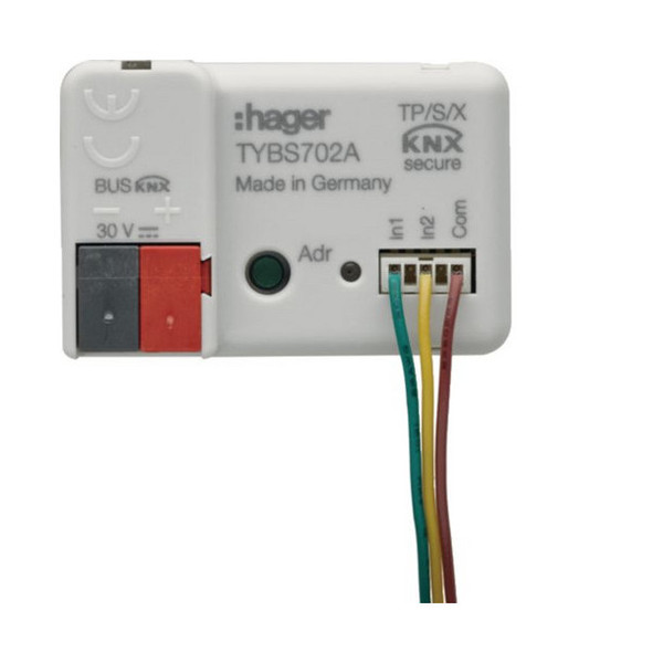 Hager TYBS702A Binäreingang 2-fach, KNX Secure, UP