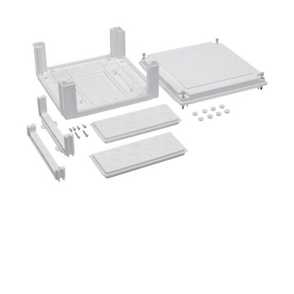 Hager U84LE Kabelanschlusskasten, univers, 324x307x149mm, IP54, SKII, leer für Erweiterung