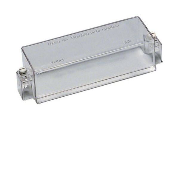 Hager U86 Klarsichthaube, plomb. f. Geräte bis 9PLE, HxBxT 55x195x50mm,