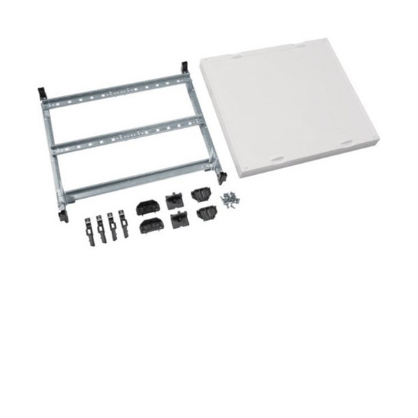 Hager UD32A1N Baustein, univ.N, 450x500mm, f. Reihenklemmen waag., 1Hutschiene verstellbar