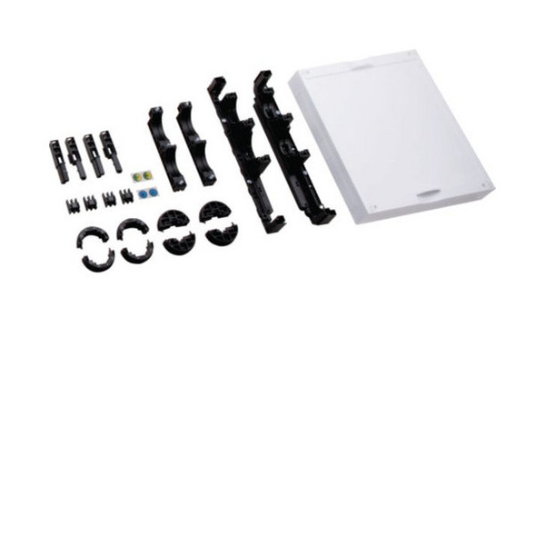 Hager UE21PEN Baustein, universN, 300x250mm, mit 2 poligen Sammelschienenträger PE/ N, drehbar