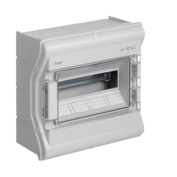 Hager VE112SN Kleinverteiler, vector, APV, IP65, 12PLE, UV-stabil, o. Leitungseinführung