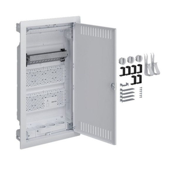 Hager VU36NW Multimedia, volta, UPV, 3-reihig, mit geschlitzter Stahlblechtür