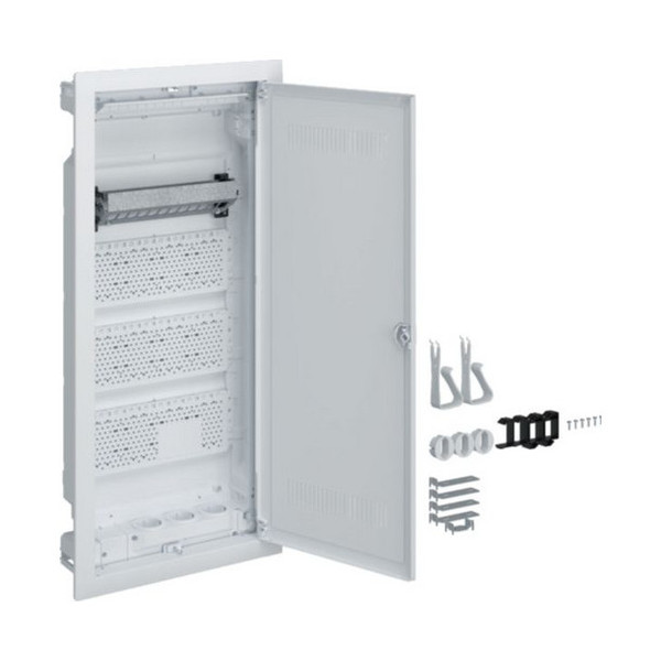 Hager VU48WWH Multimedia, volta, UPV, 4-reihig, mit geschlitzter Kunststofftür