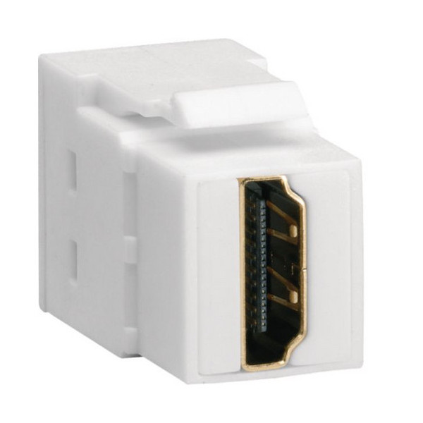 Hager VZ20HS Keystone Modul, universal, HDMI Buchse auf HDMI Buchse, 180°, kompakte Bauform