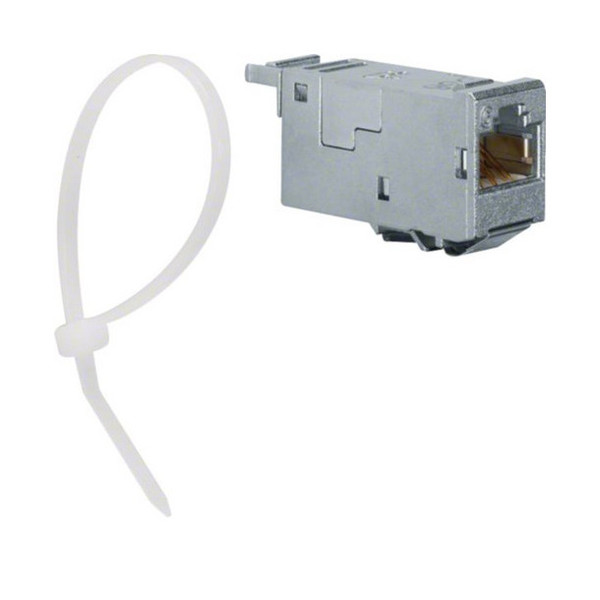 Hager VZ314RJ RJ45 Modul E-Dat, universal, C6, ISO A, 10GBit Ethernet IEEE 802.3an, 180°