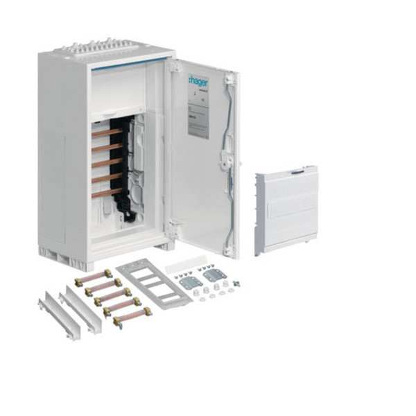 Hager ZB011C Anschlussschrank, univers Z, seitlich für SPAxxxZ, mit Verbindungsmaterial