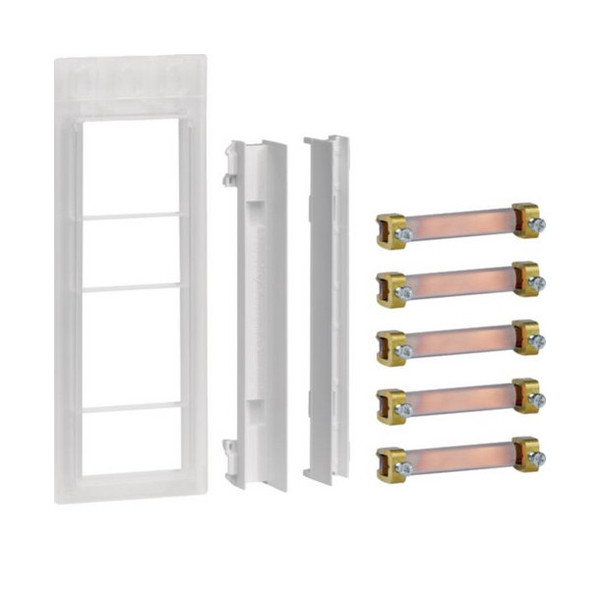 Hager ZM15S Sammelschienenverbinder, universZ, Schrank/Schrank, 5-polig, CU 12x5mm, 250A