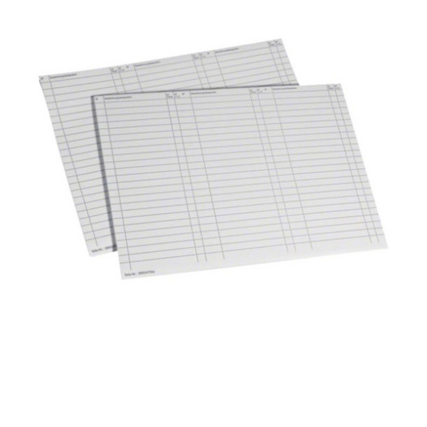 Hager ZZ90A Beschriftungsbögen, univers Z, Stromkreistabelle, DIN A4, 10 Stück