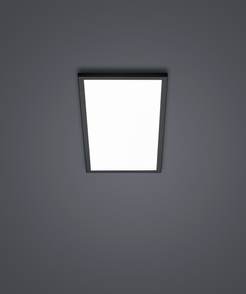 Helestra RACK LED Deckenleuchte 22W dimmbar 90Ra Warmweiss Mattschwarz 15/2254.22