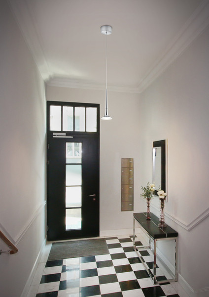 Helestra FLUTE LED Pendelleuchte 8W dimmbar 90Ra Warmweiss Chrom 16/2001.04