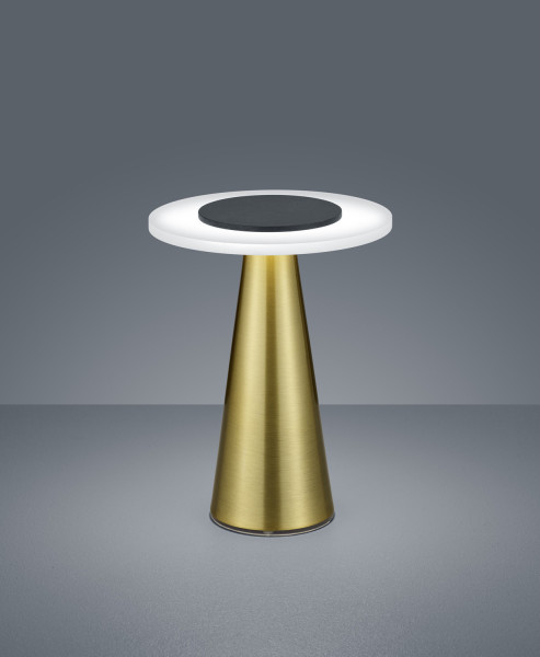 Helestra BAX LED Tischleuchte 10W dimmbar Warmweiss Mattmessing 19/1943.28