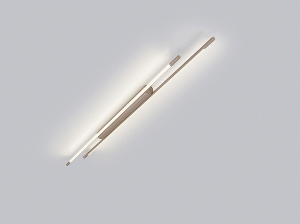 Helestra LEDA LED Deckenleuchte 24W dimmbar 90Ra warmweiss Coffee Aluminium satiniert