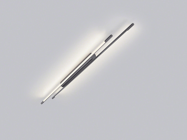 Helestra LEDA LED Deckenleuchte 24W dimmbar 90Ra warmweiss Titangrau eloxiert Aluminium satiniert