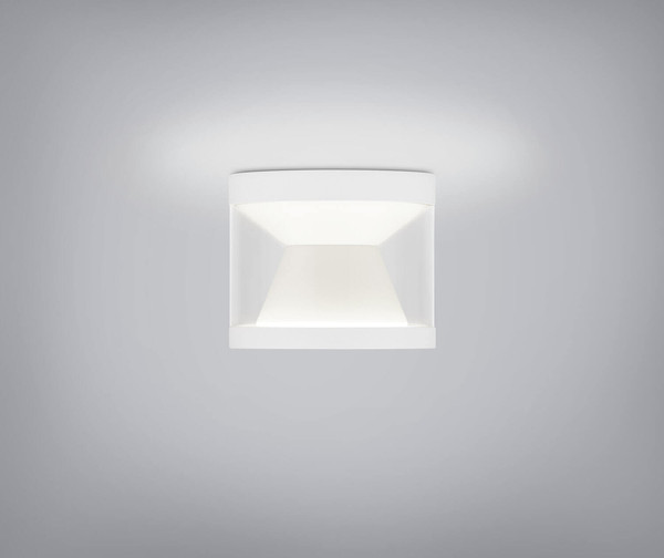 Helestra PORO LED Deckenleuchte 10W dimmbar 90Ra warmweiss Mattweiß Aluminium klar