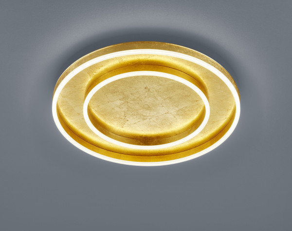 Helestra SONA LED Deckenleuchte 60W dimmbar Warmweiss Blattgold 25/1994.09