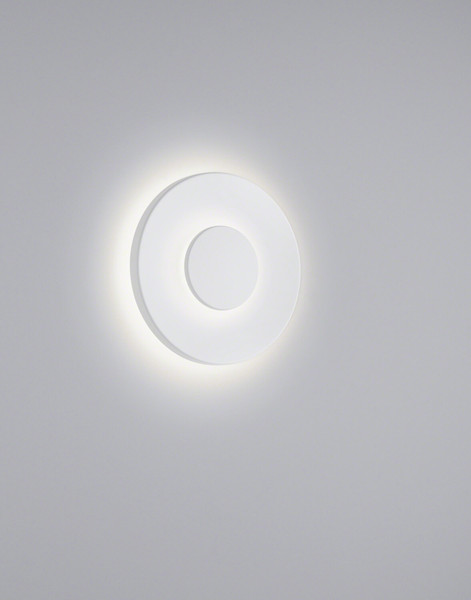 Helestra BUD LED Wandleuchte 13W dimmbar IP65 90Ra warmweiss Mattweiß Aluminium-Guss