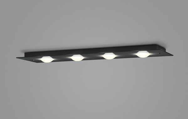 Helestra NOMI LED Deckenleuchte 28W dimmbar 90Ra Warmweiss Schwarz 5-5060.22