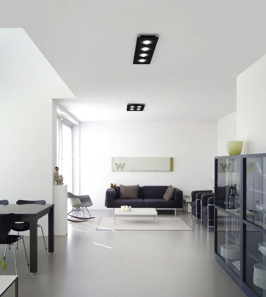 Helestra NOMI LED Deckenleuchte 28W dimmbar 90Ra Warmweiss Schwarz 5-5060.22