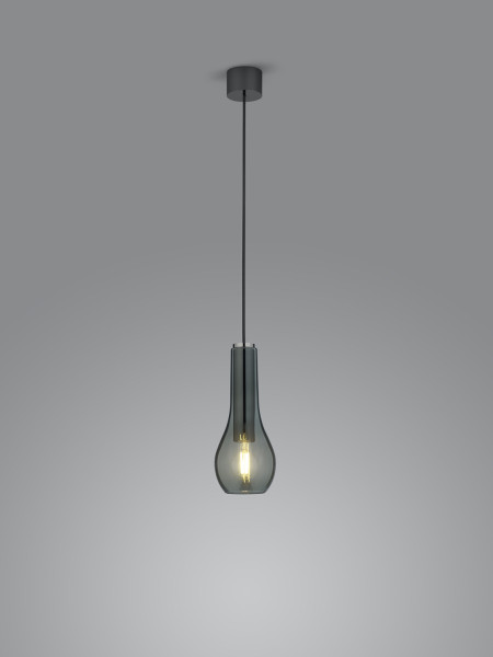 Helestra GARA E27 Pendelleuchte max.60W/60W 90Ra Schwarzchrom 6-5065.64