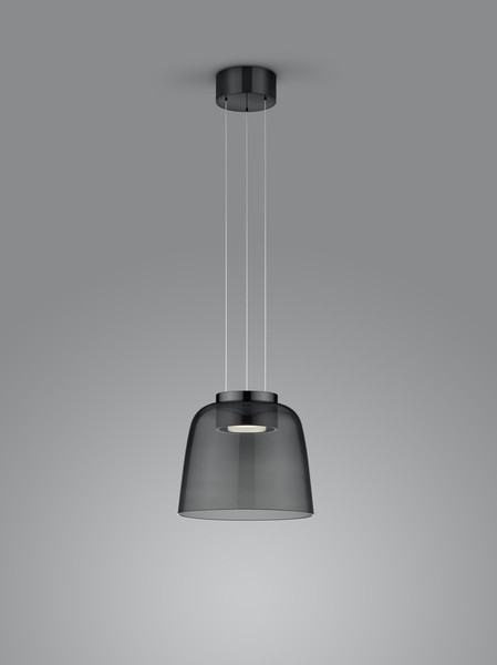 Helestra ODA LED Pendelleuchte 25W dimmbar 90Ra Warmweiss Schwarzchrom 6-5079.64