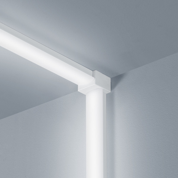 Helestra VIGO 90° Verbinder Decke-Wand Wand/Wand mattweiß Mattweiß Made in Germany 6004.07