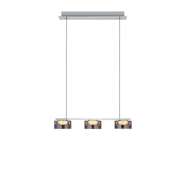 Hell Dune LED Pendelleuchte 3-fach steuerbare Lichtfarbe Dimmbar 30-150cm >90Ra Nickel 20685/3-92